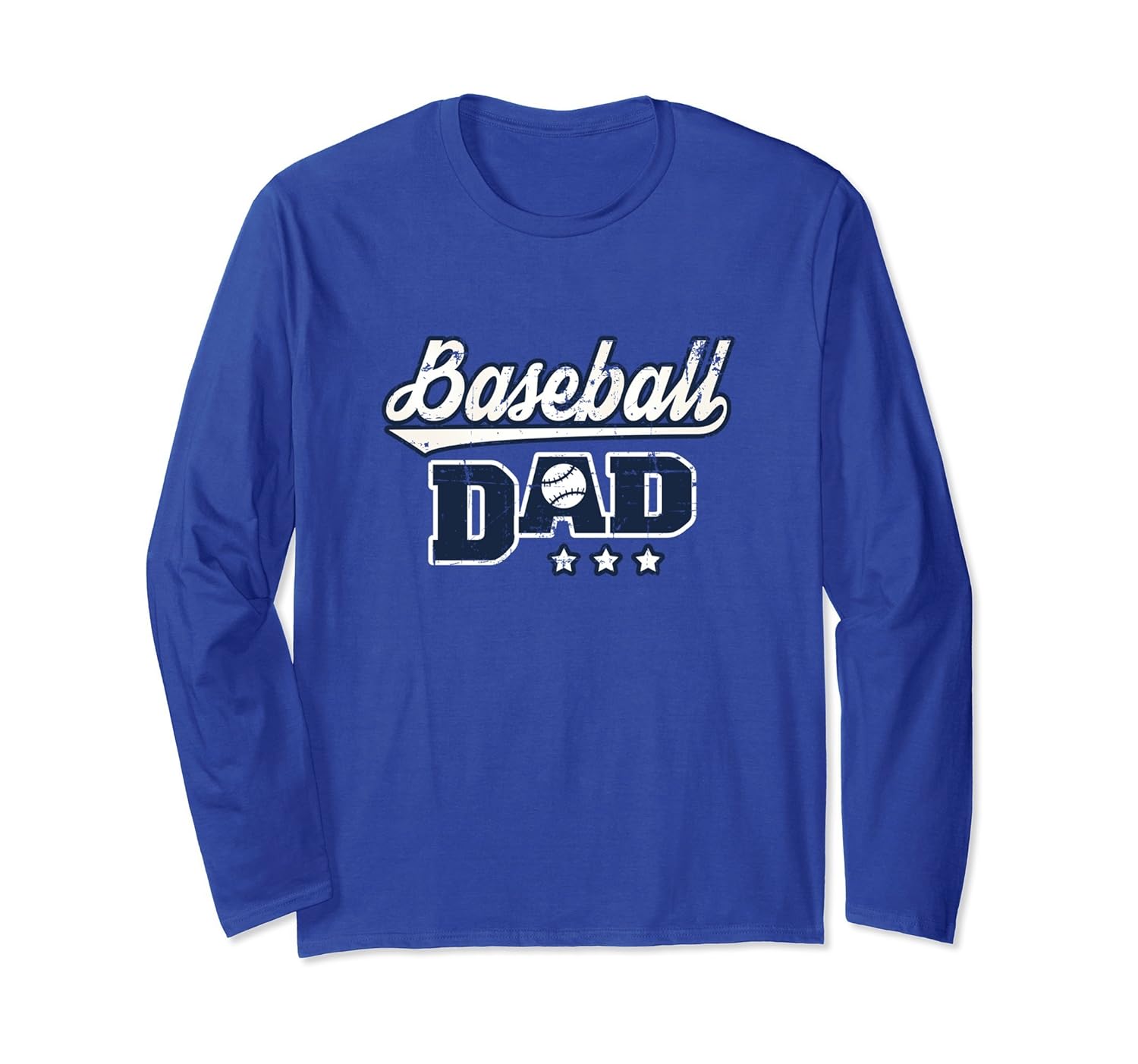 Baseball Dad Long Sleeve T Shirt - Vintage Baseball Shirt-anz