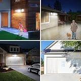 Intelamp Solar Security Flood Lights Outdoor Motion Sensor with Remote, 2 Pack view 6