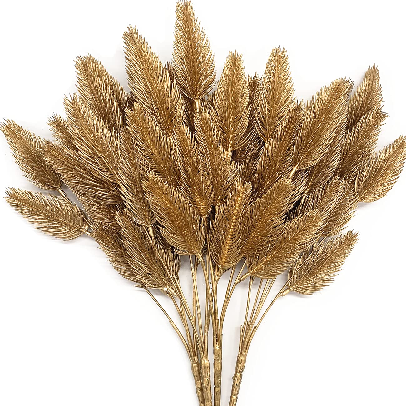 CATTREE Artificial Gold Plants Plastic Fake Grass