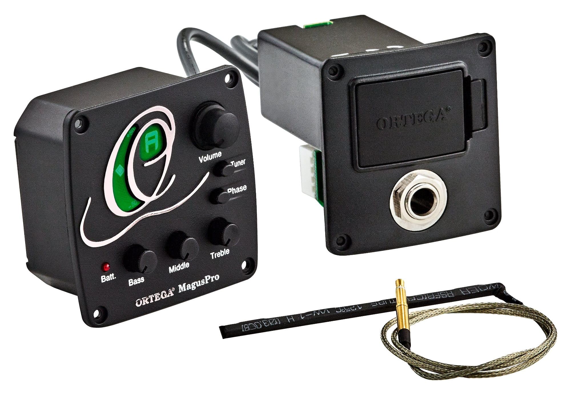 ORTEGA Preamp with bulit in tuner - for nylon string and acoustic guitars (MAGUSPRO/G)