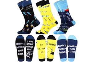 Jeasona Mens Funny Fun Crazy Funky Dress Crew Socks Gifts for Men Dad Grandpa
