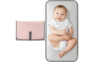 Comfy Cubs Baby Changing Pad (Compact) - Waterproof Diaper Changing Mat with Cushioned Pillow - Soft & Lightweight, Foldable 