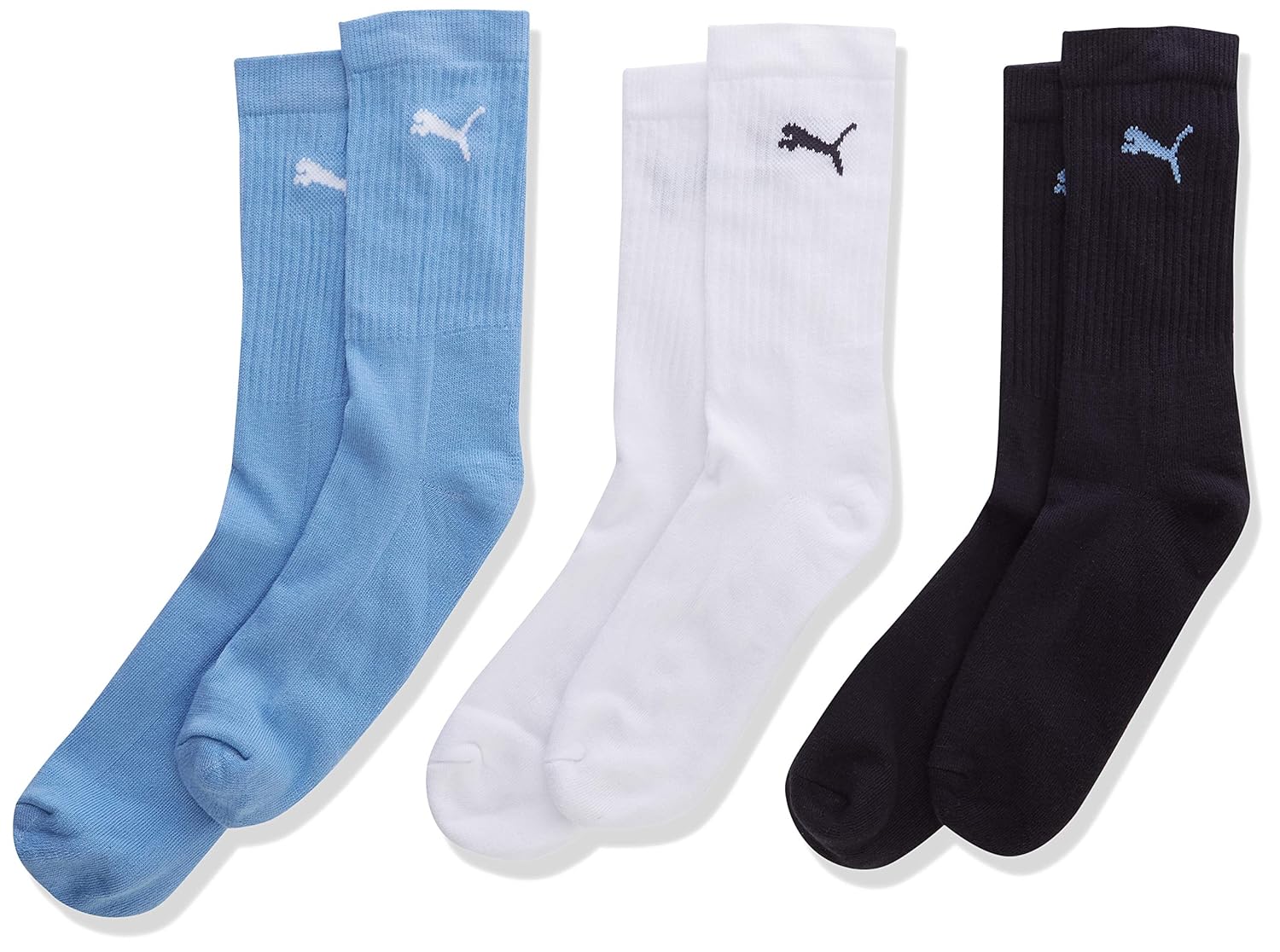 Ropa activa Pack de 3 PUMA Calcetines, Unisex niños Deportes y aire
