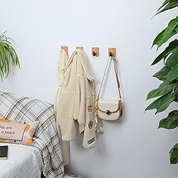 DELITON Towel Hooks Wall Mounted - Adhesive