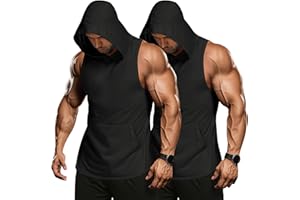 COOFANDY Men's 3 Pack Quick Dry Workout Tank Top Gym Muscle Tee Fitness Bodybuilding Sleeveless T Shirt