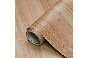 SEVALO Wood Contact Paper Wood Wallpaper Peel and Stick Wallpaper Light Wood Grain Contact Paper for Cabinets Wood Look Contact Paper Self Adhesive Removable Wallpaper Waterproof Vinyl Wallpaper 15.7“×118“