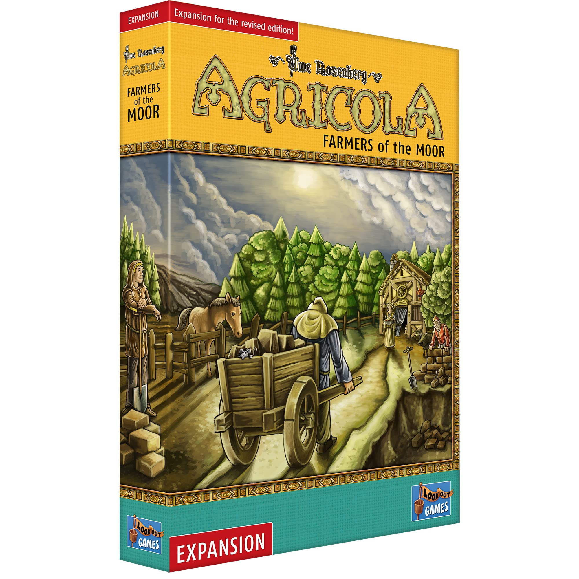 Lookout Spiele | Farmers Of The Moor: Agricola (Revised Edition) | Board Game | Ages 12+ | 1-4 Players | 30-120 Minutes Playing Time, Multicolor, LKLOG0031