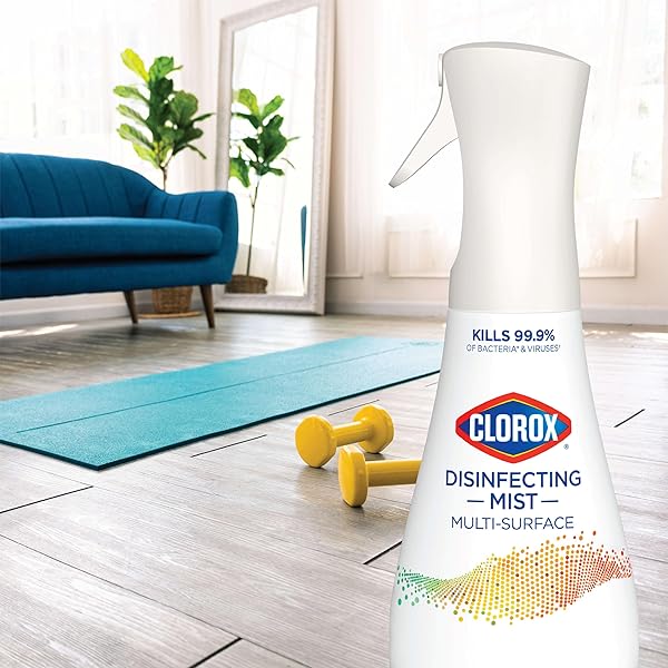 CLOROX DISINFECTING MIST, EUCALYPTUS PEPPERMINT, DISINFECTING SPRAY, 16 FLUID OUNCES