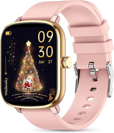 Popglory Smart Watch 1.69" 44mm Fitness Tracker Blood Pressure Heart Rate