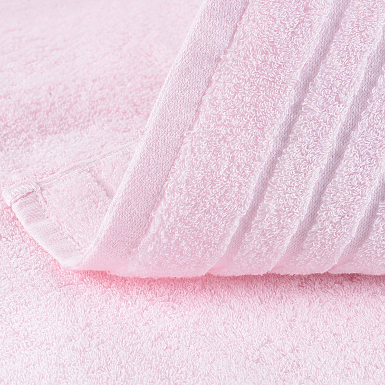 Josmon Towel Sets, 100% Cotton Bath Towels Set 6 Pieces for Bathroom, Luxury Highly Absorbent Hotel Spa Gym 2 Bath Towels 2 Hand Towels 2 Washcloths (Pink): Home & Kitchen