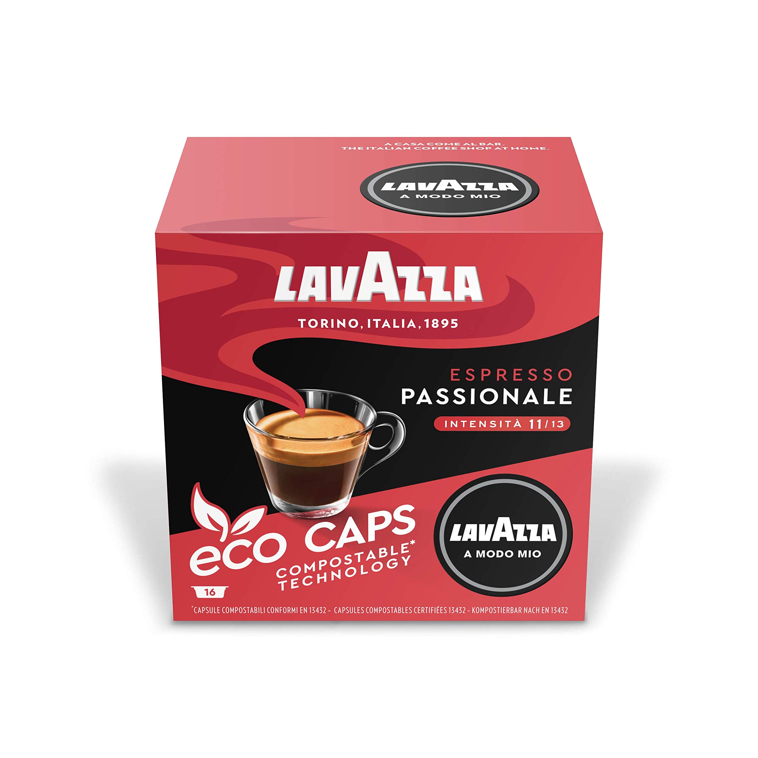 Lavazza A Modo Mio Passionale 16 Coffee Capsules (Pack of 5) Buy