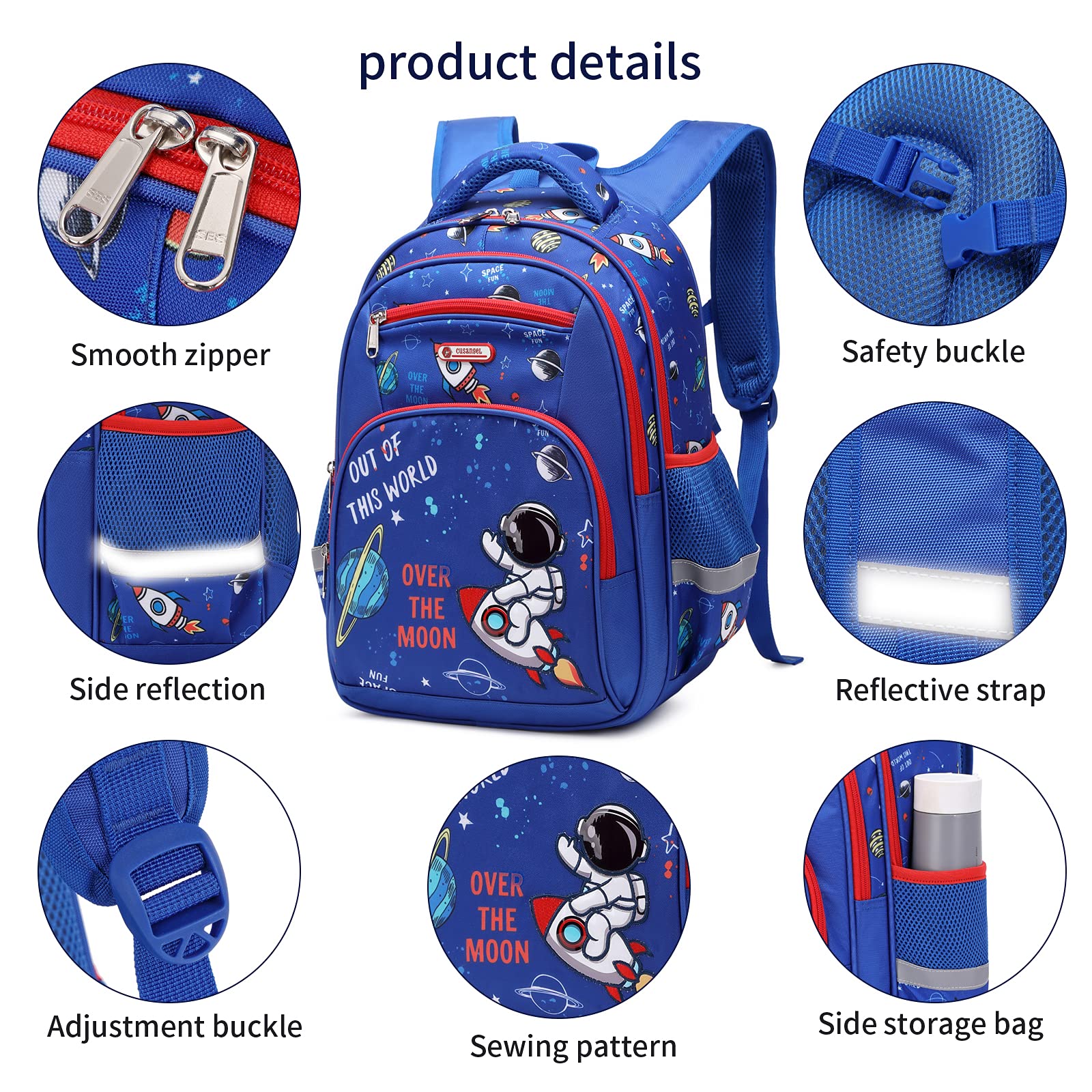 Cusangel Kids Backpack for Girls Preschool Elementary Kindergarten School Bag 15.6″ Multifunctional Cute Large Capacity