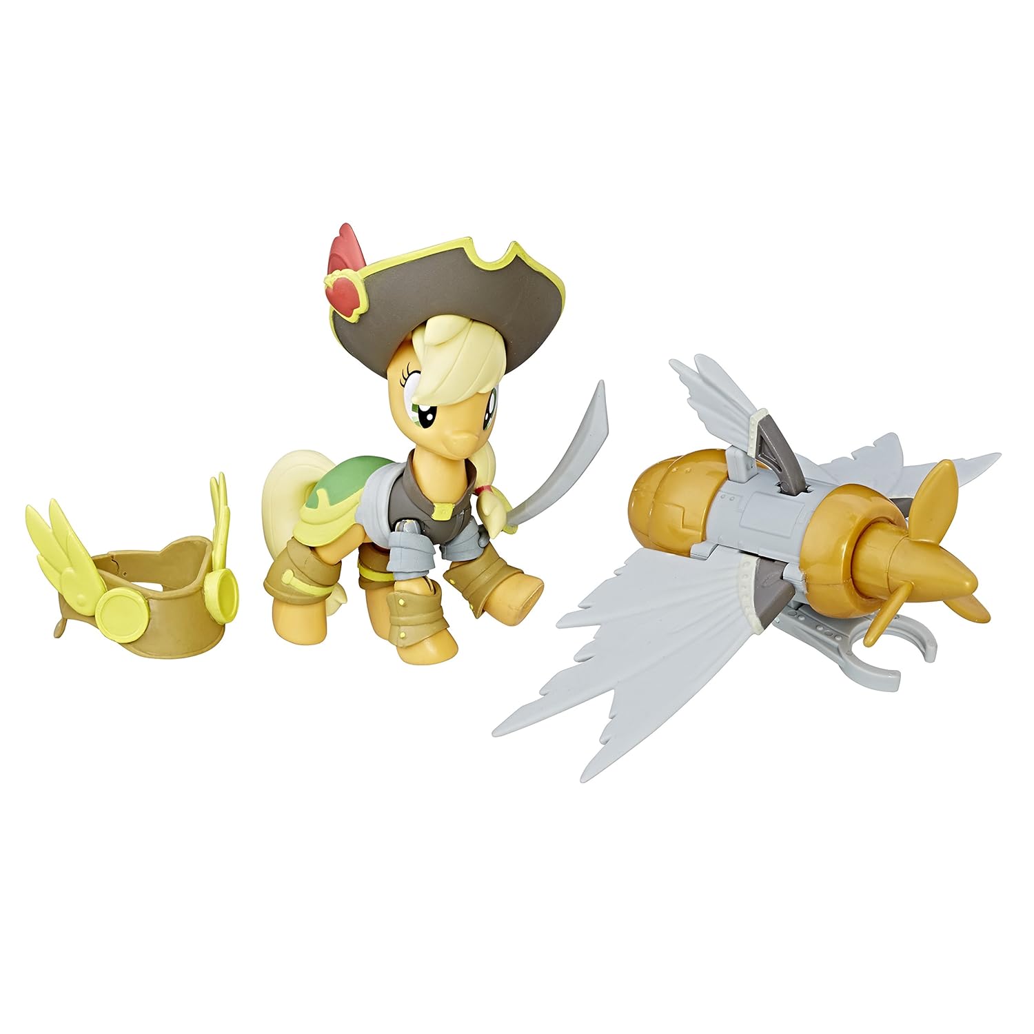 My Little Pony C3344EL2 The Movie Pirate Power Applejack Figure