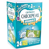 Amazon.com: The Happy Snack Company Crunchy Chickpeas Variety Pack ...
