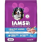 IAMS Proactive Health Healthy Aging Large Breed Dog Food for Mature and Senior Dogs with Real Chicken, 30 lb. Bag