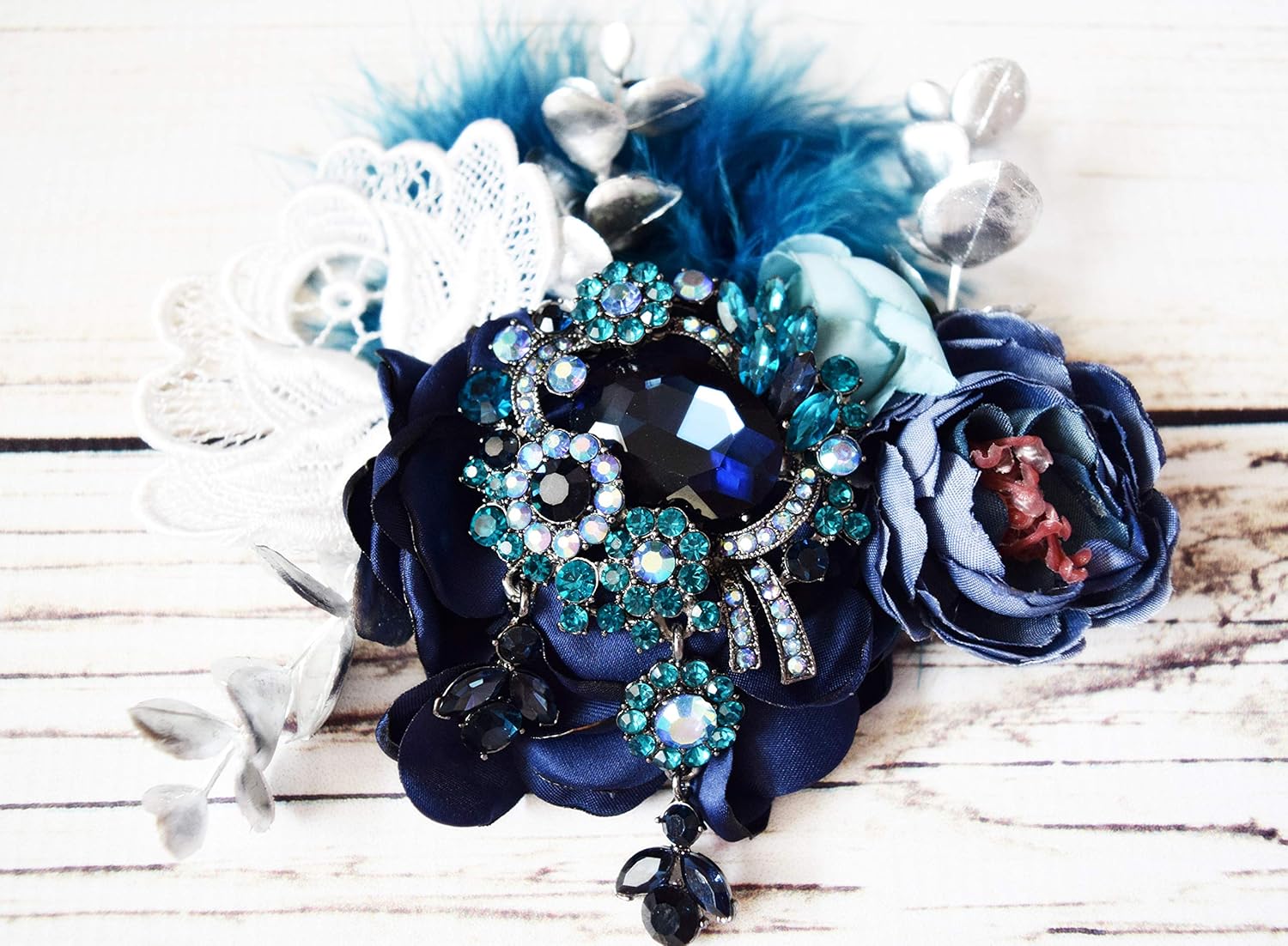 Amazon Com Big Hair Bows Bow Blue Girl Big Bow Hair Clip