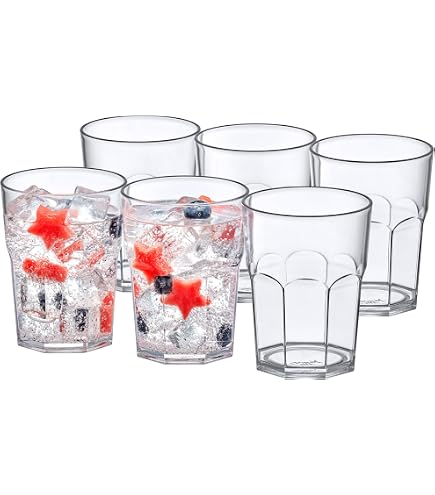 Bicchieri In Plastica Amazing Abby - 340ml, Senza BPA, Infrangibili