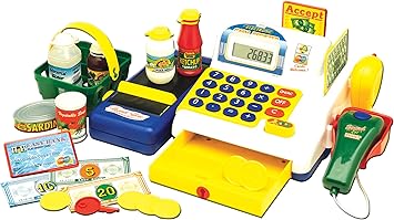 Powco Toys 46160 - Caja registradora electrónica de juguete con accesorios [importado de Inglaterra]: Amazon.es: Juguetes y juegos