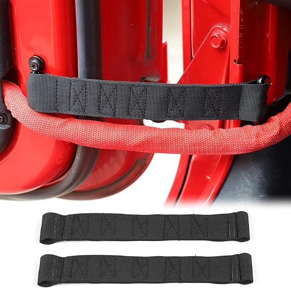 JeCar for Jeep Door Strap, 2PCS Front & Rear Heavy Duty