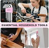 Enventor Pink Tool Kit Set 108Pcs Women’s Hand Tool with Storage Toolbox view 5