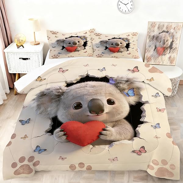 VTKON CAMOUFLAGE APE MAN COMFORTER SET TWIN FOR...