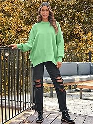 LILLUSORY Women's Oversized Batwing Sweaters 2025