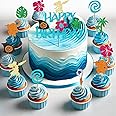 INACORN 49PCS Moana Cake Topper - Baby Moana Birthday Decorations for Memorable Party - Stunning Cake & Cupcake Toppers