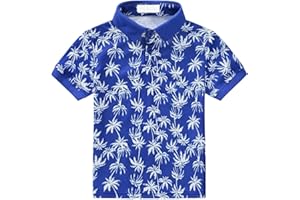 GENERIC 2025 Kids Trendy Summer Polo Shirt Girls Boys Cute Dinosaur Active Golf Tshirt Toddler Collared Button Down Uniform Blouses