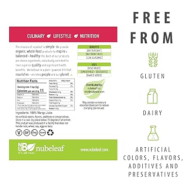nubeleaf Mango Juice polvo, 1: Amazon.com: Grocery & Gourmet ...