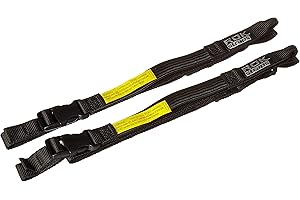 ROK Straps ROK-10025 Black 18" - 60" Motorcycle/ATV Adjustable Stretch Strap