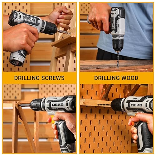 Cordless Drill: DEKO PRO 12V Power Battery Drill Set with Small