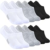 LO SHOKIM No Show Womens Cushioned Athletic Ankle Socks - Running Low Cut Socks 4/6 Pairs Size 5-11