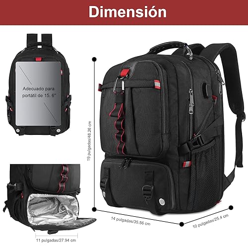 YOREPEK 50L Men's Laptop Backpack, 17 Inch Laptop Backpack with