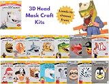 Fiesta Crafts Red Dragon 3D Mask Craft Kit for Kids & Adults - Easy Assemble view 6