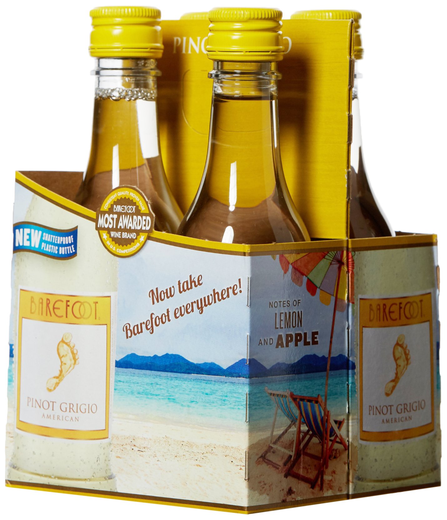 Galleon Barefoot Cellars California Pinot Grigio Plastic And Portable