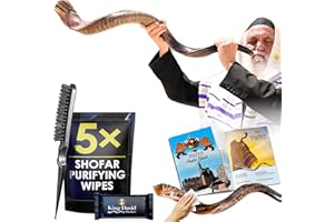 Kosher Jewish Kudu Blowing Horn Instrument Shofar from Israel - Kudu Shofar Angels Musical Instrument – Half Polished/Natural