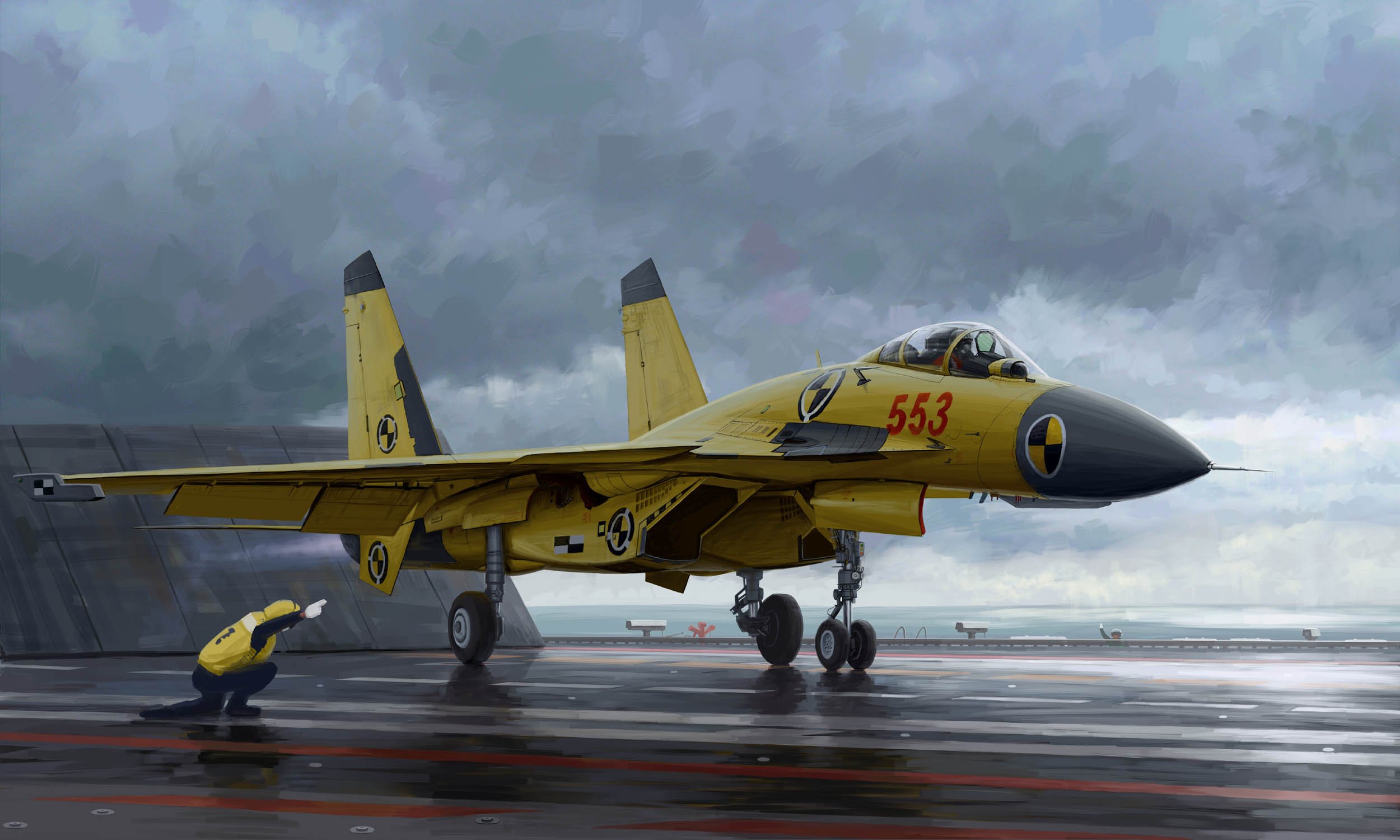 Trumpeter 1:72 - Chinese J-15 with Carrier Deck
