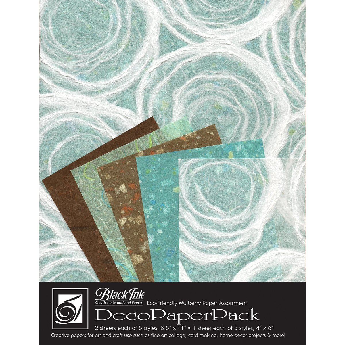 Graphic Products Deco Pack by Black Ink Papers-Whimzy, Other, Multicoloured, 0.12 x 21.59 x 28.57 cm