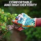 Escort Tools Ladies Leather Gardening Work Gloves Thorn Proof Touch Screen M view 3