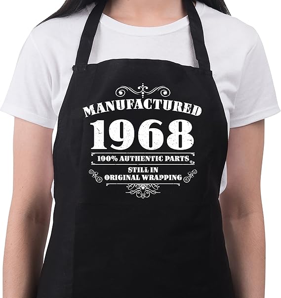 Amazon レディース誕生日プレゼント1967年製造エプロンエプロン50誕生日ギフト オリジナルプリント 通販