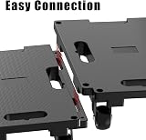SOLEJAZZ Moving Furniture Dolly 200 KG Capacity 4 Wheel Heavy Duty Black view 3