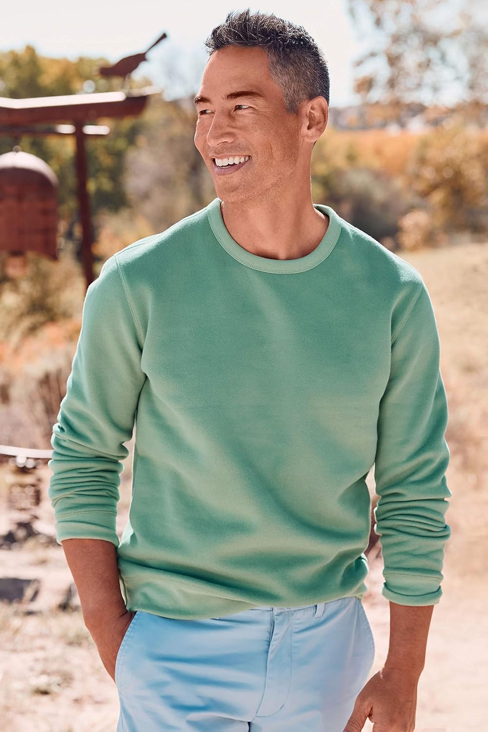 lands end crew neck sweatshirt