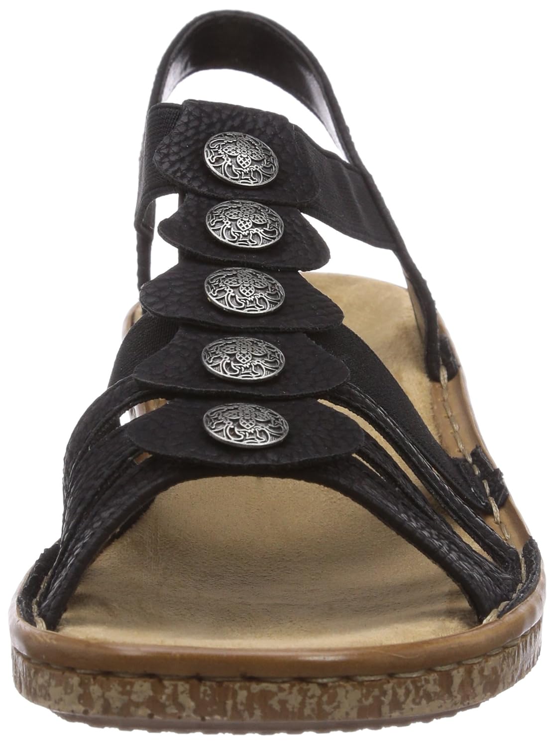 Nu Pieds Femme Rieker 62866 Sandales Fitelegance Chaussures Et Sacs