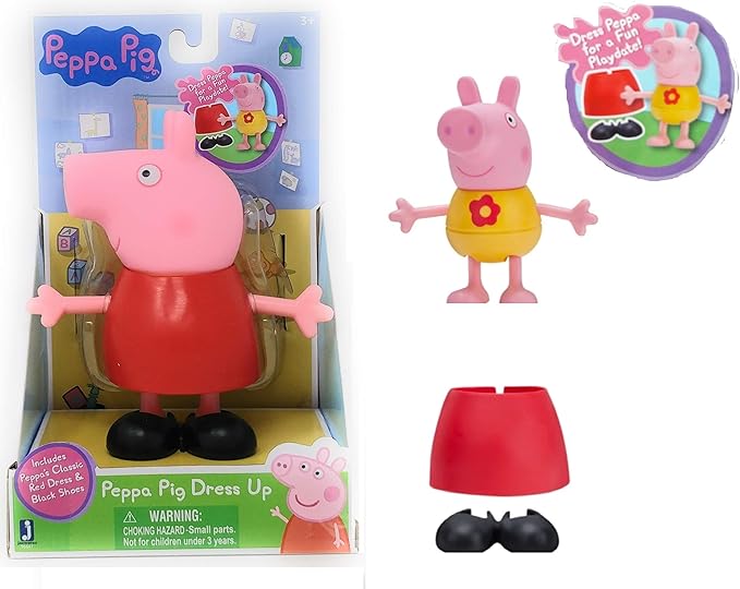peppa pig 20in talking plush red dress