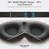 Trilancer 2026 Sleep Mask Eye Mask 3D Light Blocking Brown with Earplugs view 7