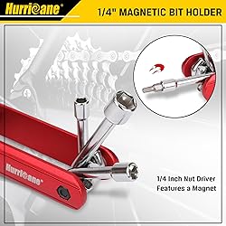 HURRICANE 6 in 1 Folding Nut Driver Set SAE, Hex