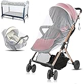 Mosquito Net for Stroller, V-FYee Baby Mosquito Net - Bug Insect Netting for Strollers, Carriers, Car Seats, Cradles (White)