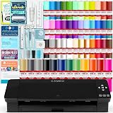 Amazon.com: Silhouette Cameo 4 con Bluetooth, tapete de corte de 12 x 12,  Autoblade 2, 100 diseños y software Silhouette Studio - Edición Blanca :  Arte y Manualidades