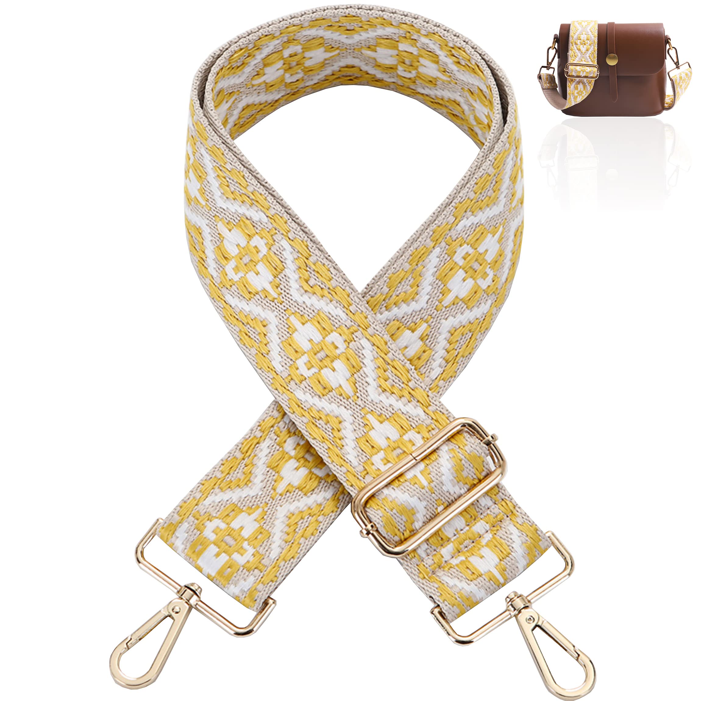 Adjustable Wide Shoulder Strap Replacement Belt Crossbody Canvas Bag Handbag