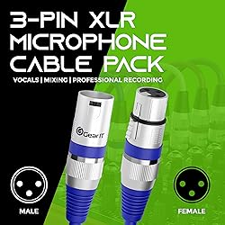 GEARit XLR Male to Female Microphone Cable